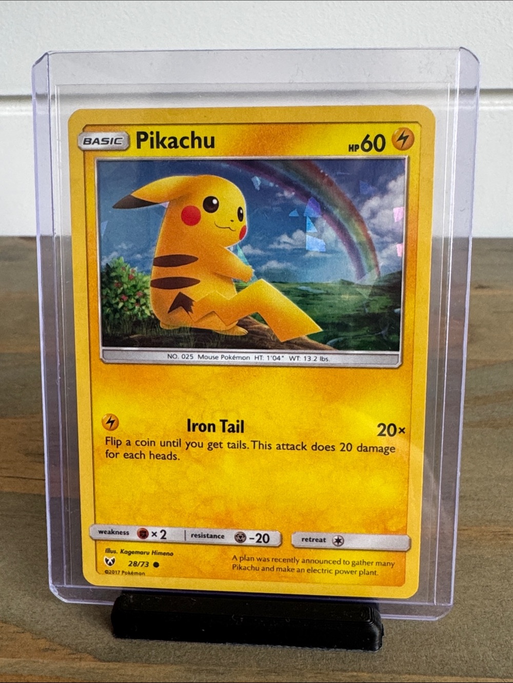 Pokémon | Shining Legends #28/73 (Cracked Ice Holo): Pikachu (2017) - Card